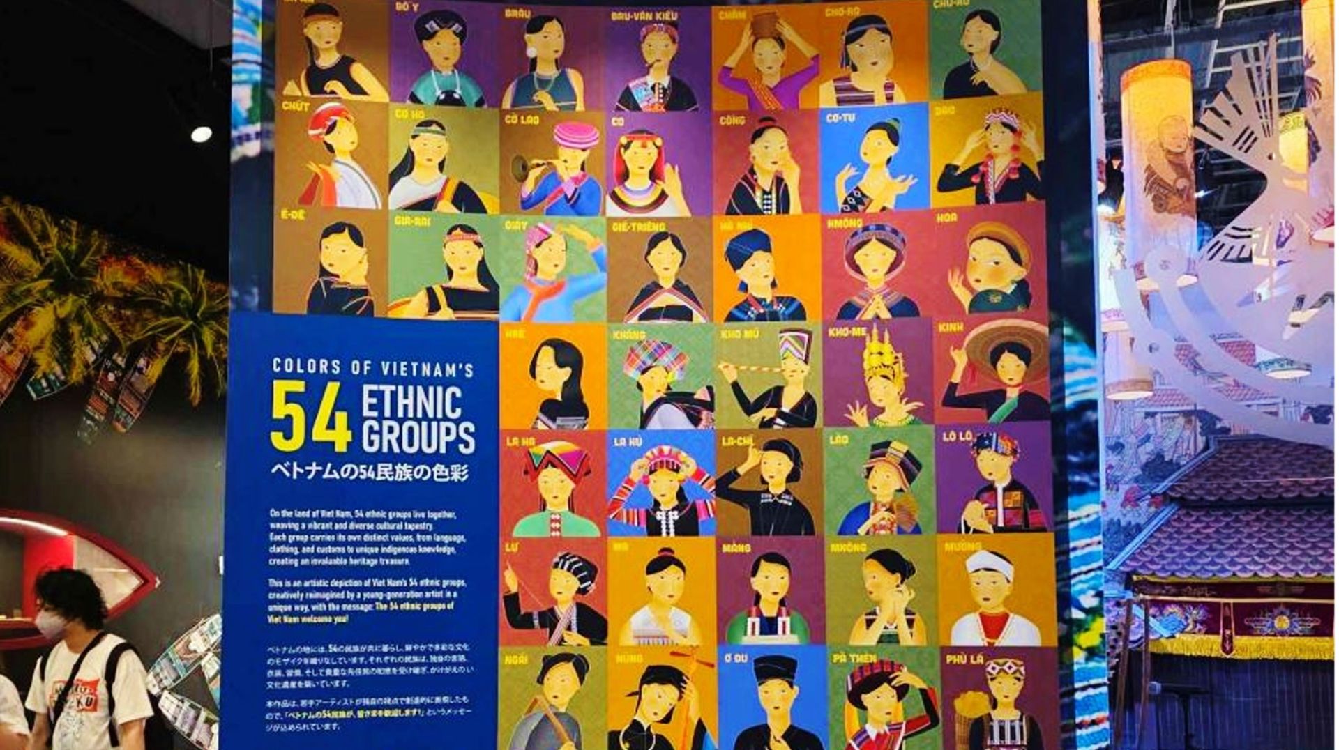 HỘI HỌA MANG VẺ ĐẸP 54 DÂN TỘC VIỆT RA THẾ GIỚI