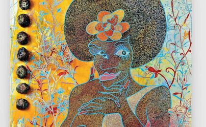 TRANH CÔ GÁI KHỎA THÂN TỪ PHÂN VOI CÓ THỂ ĐẤU GIÁ ĐẾN 53 TỶ ĐỒNG